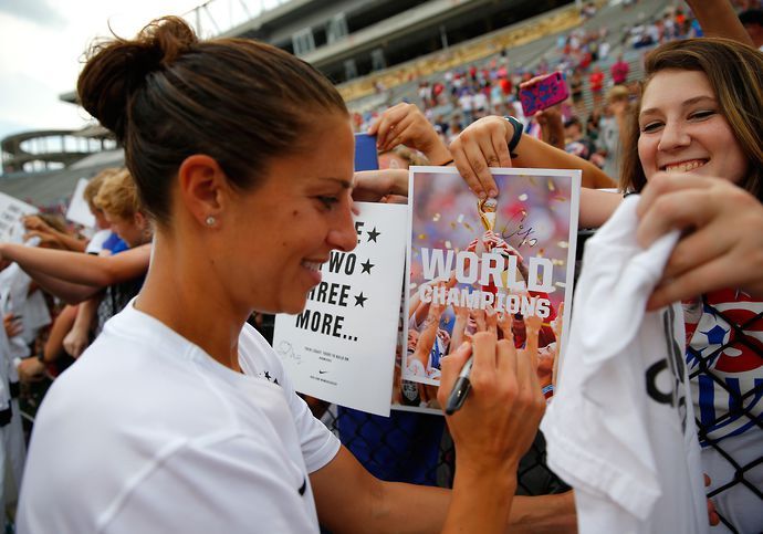 Carli Lloyd helped the US to two Women's World Cup titles