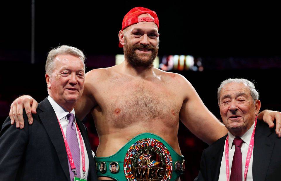Tyson Fury's potential next opponents revealed by Bob Arum.