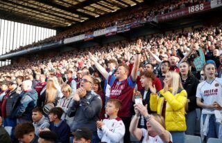 Aston Villa fans at Villa Park