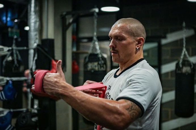 Oleksandr Usyk is back in training for his rematch with Anthony Joshua
