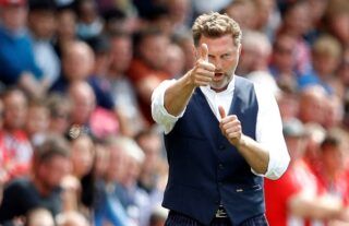 Southampton manager Ralph Hasenhuttl giving the thumbs-up