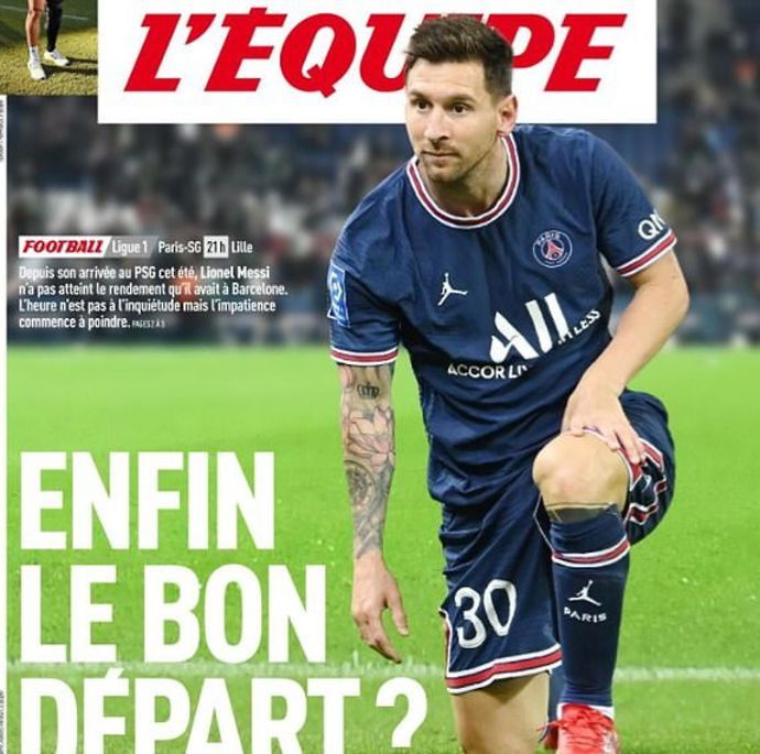 Messi on L'Equipe