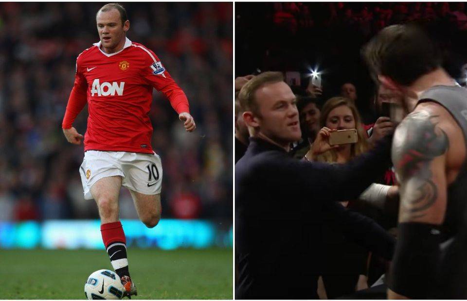 Man United legend Wayne Rooney turned up on WWE Raw and got physical