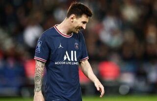 Messi was hauled off at half-time of PSG 2-1 Lille