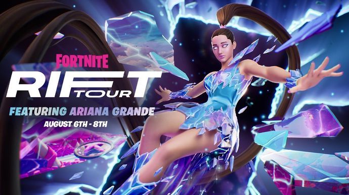 Ariana Grande is featuring in Fortnite's Rift Tour online concert.