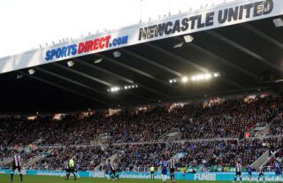 Newcastle's home ground, St James' Park