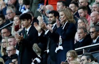 Newcastle director Amanda Staveley clapping at St James' Park