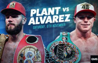 Canelo Alvarez takes on Caleb Plant in boxing action on Saturday 6th November 2021