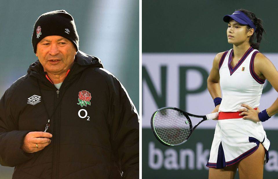 Eddie Jones, head coach of the England men’s rugby team, has been criticised after claiming tennis star Emma Raducanu has been distracted by fame