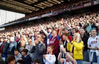 Aston Villa fans at Villa Park