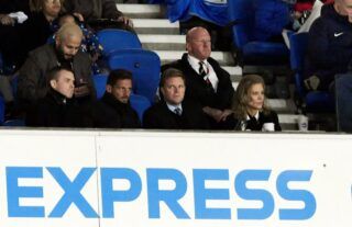 Newcastle director Amanda Staveley sat alongside Eddie Howe