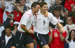 Frank Lampard & Steven Gerrard played together for England on many occasions