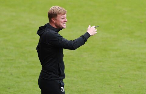 Eddie Howe on the touchline during his time at Bournemouth