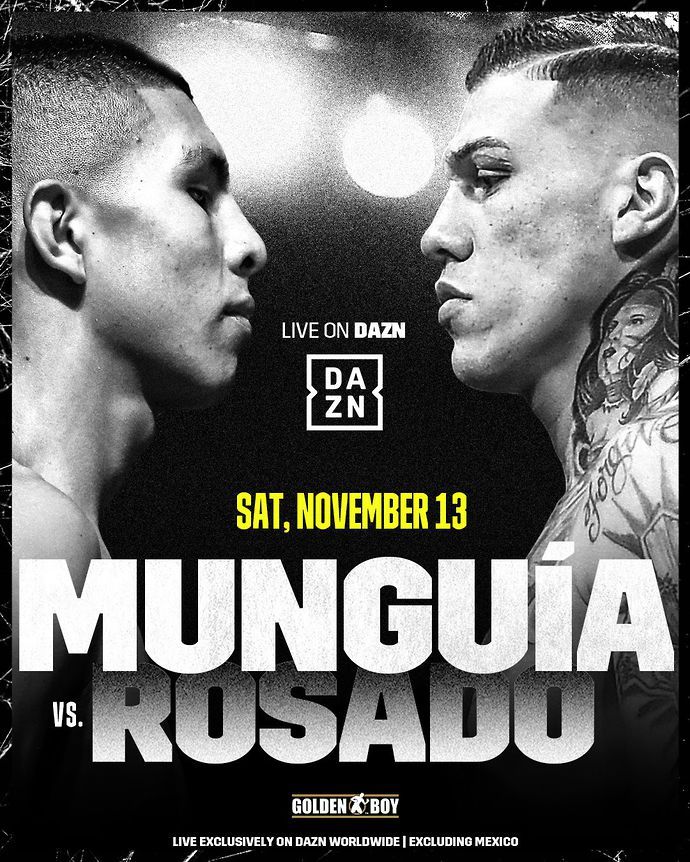 Jaime Munguia will fight Gabriel Rosado on DAZN on November 13