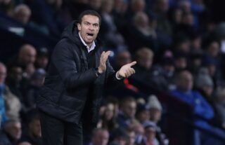 West Brom manager Valerien Ismael clapping his hands on the touchline