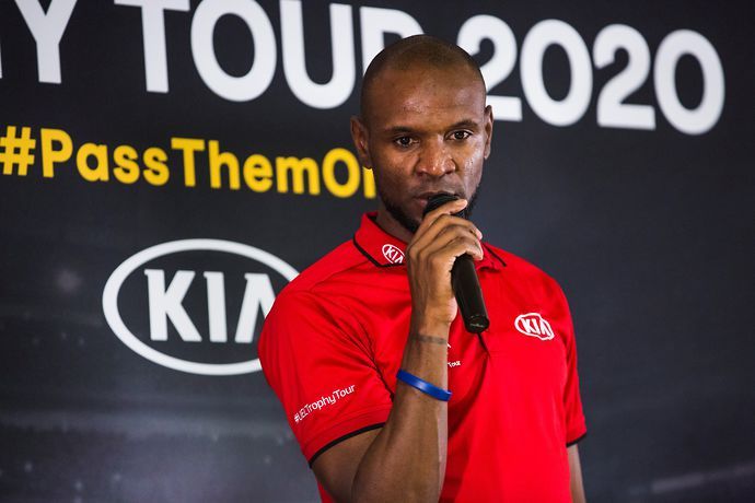 Eric Abidal played for Barcelona and Lyon during his career