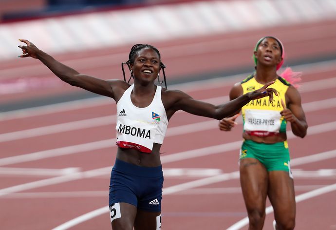 Christine Mboma earned a silver medal in the 200m at Tokyo 2020