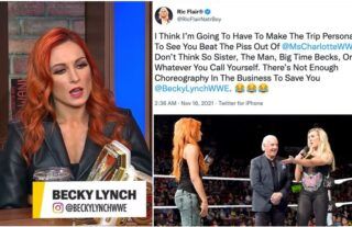 Becky Lynch didn't respond to Ric Flair's tweet