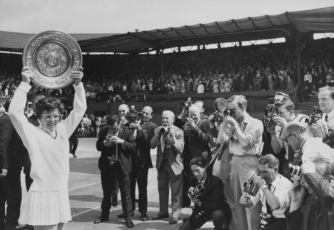 Billie Jean King first won Wimbledon in 1966