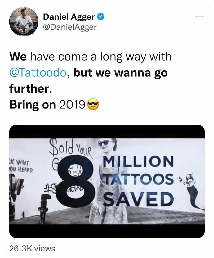 Daniel Agger tattoo artist tweet