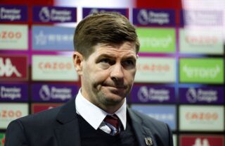 Aston Villa manager Steven Gerrard