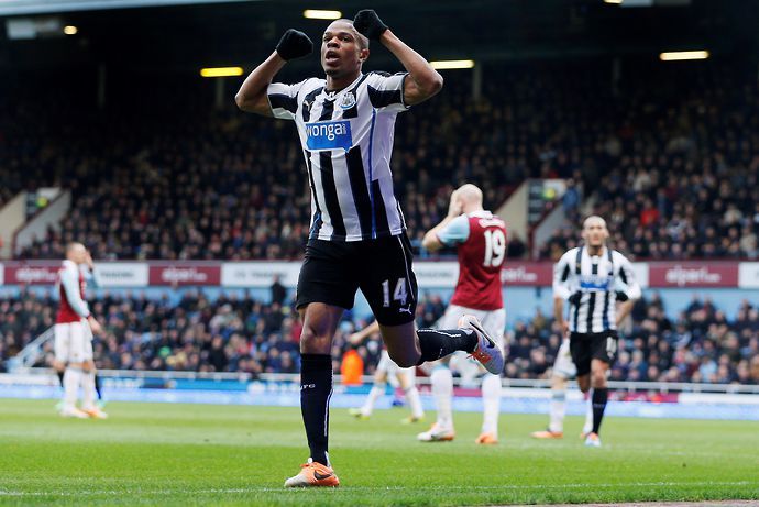 Loic Remy scoring for Newcastle