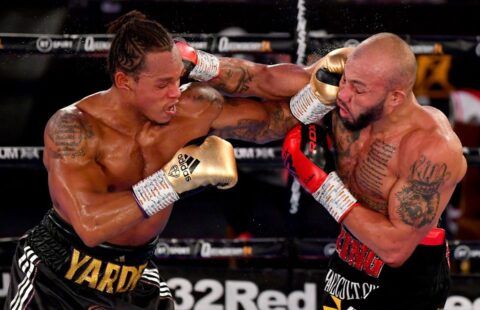 Lyndon Arthur came on top in the first fight against Anthony Yarde.