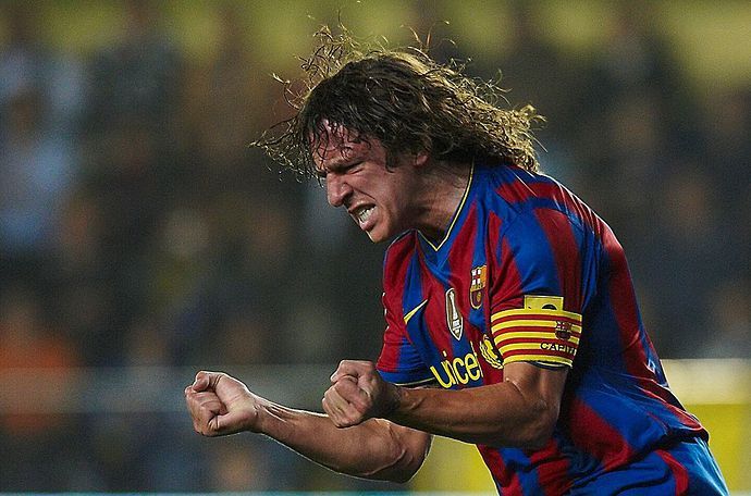 Carles Puyol in action for Barcelona