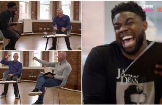 Micah Richards burst out laughing as Shearer named his best teammates XI