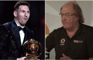 Lionel Messi and Ray Hudson