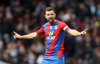Crystal Palace star James McArthur in action
