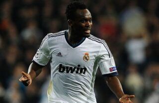 Michael Essien in action for Real Madrid