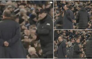 Jurgen Klopp appeared to mute his celebrations during Everton 1-4 Liverpool