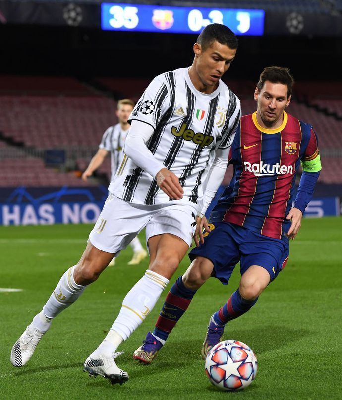 Ronaldo & Messi in action