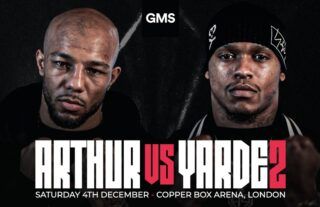 Lyndon Arthur vs Anthony Yarde 2 Boxing Match Saturday 4th December