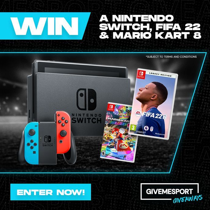 WIN a brand new Nintendo Switch, FIFA 22 and Mario Kart 8