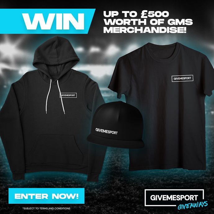WIN up to £500 worth of GIVEMESPORT merchandise!