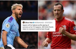 Sergio Aguero: Remembering 2011 tweet backing Charlie Adam to outperform City icon