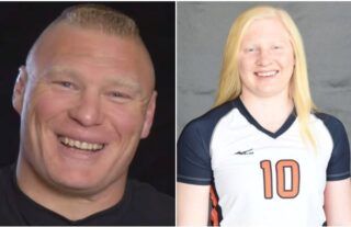 Brock Lesnar looks so much like his daughter