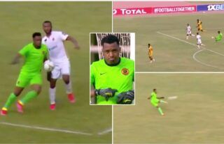 Itumeleng Khune may have the best distribution of any goalkeeper in world football