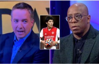 Ian Wright has called out a journalist for comments about Takehiro Tomiyasu