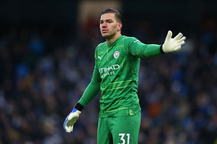 Ederson with Man City