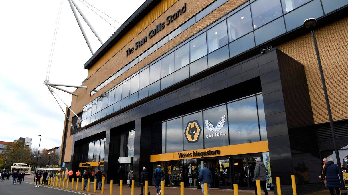 View from outside Wolves' ground Molineux