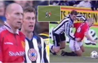 Newcastle v Man Utd: Remembering Duncan Ferguson's tussle with Jaap Stam in 2000