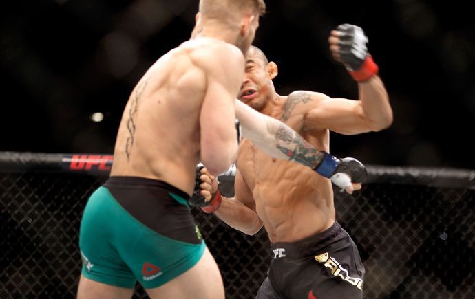 Conor McGregor knocked out Jose Aldo in December 2015 to win the UFC featherweight title
