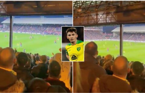 Some Norwich fans inside Selhurst Park abused Billy Gilmour during Palace loss