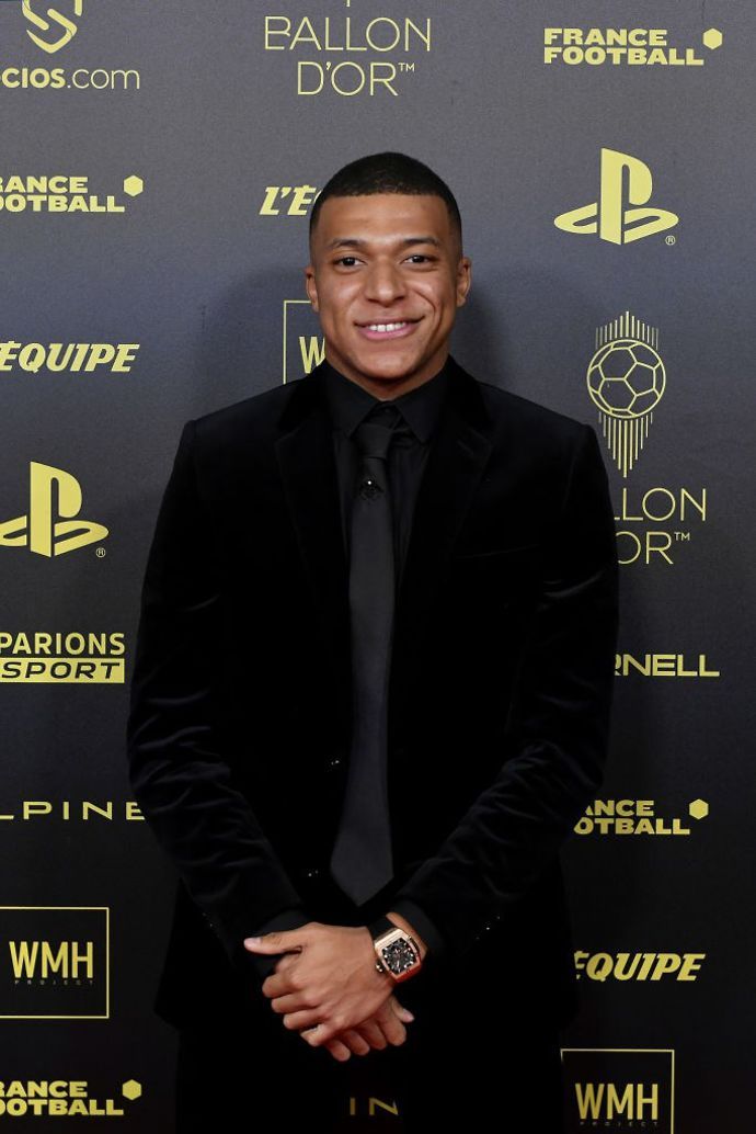 Mbappe at Ballon d'Or ceremony