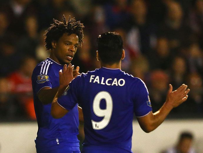 Falcao with Chelsea