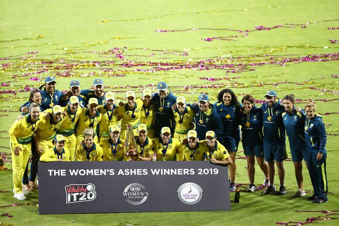 Australia won the Women's Ashes in 2019