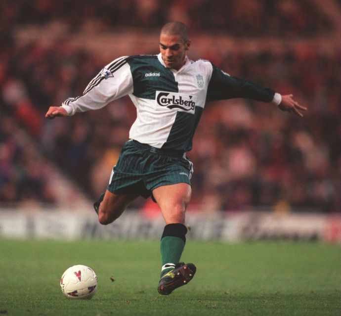 Stan Collymore in action for Liverpool